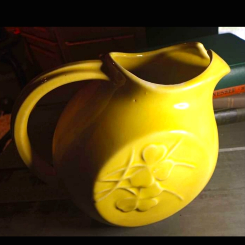 Yellow McCoy Pottery Pitcher